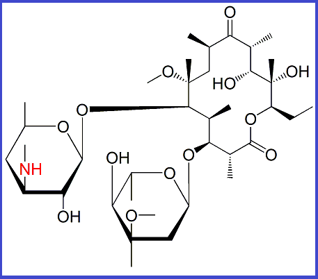 CLARITHROMYCIN EP IMPURITY D  |  N-DES METHYL CLARITHROMYCIN 